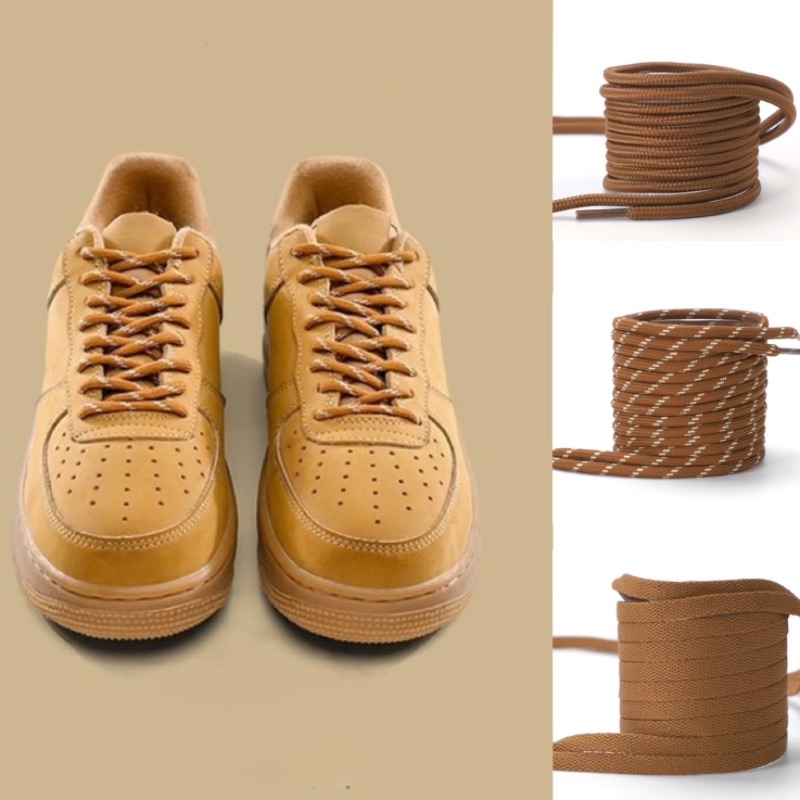Women Shoes Brown Colour - 1 paire de lacets plats ronds
