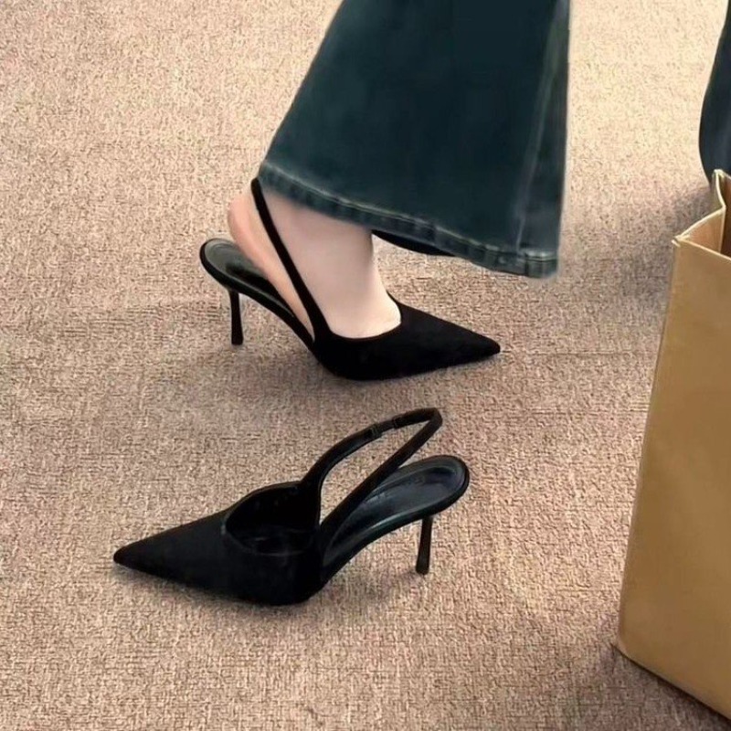 Leopard Print Heels - Sandales à talons hauts à bout