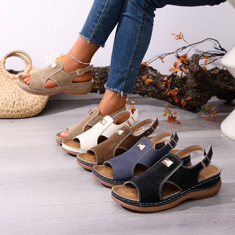 Women'S Shoes With Bunions - Sandales compensées pour femmes grandes tailles,