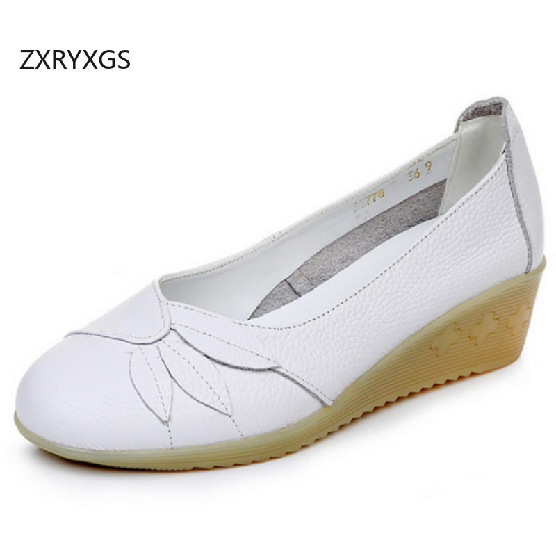 Women Shoes Size 4 In Cm - ZXRYXGS – chaussures blanches en cuir