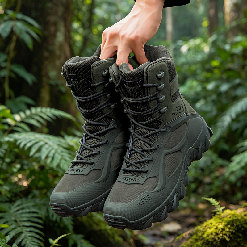 Suede Ankle Boot - Bottes tactiques pour hommes, bottes d'entraînement
