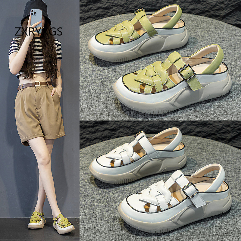 Women Shoes Size 4 In Cm - ZXRYXGS Nouvelles sandales compensées tendance pour