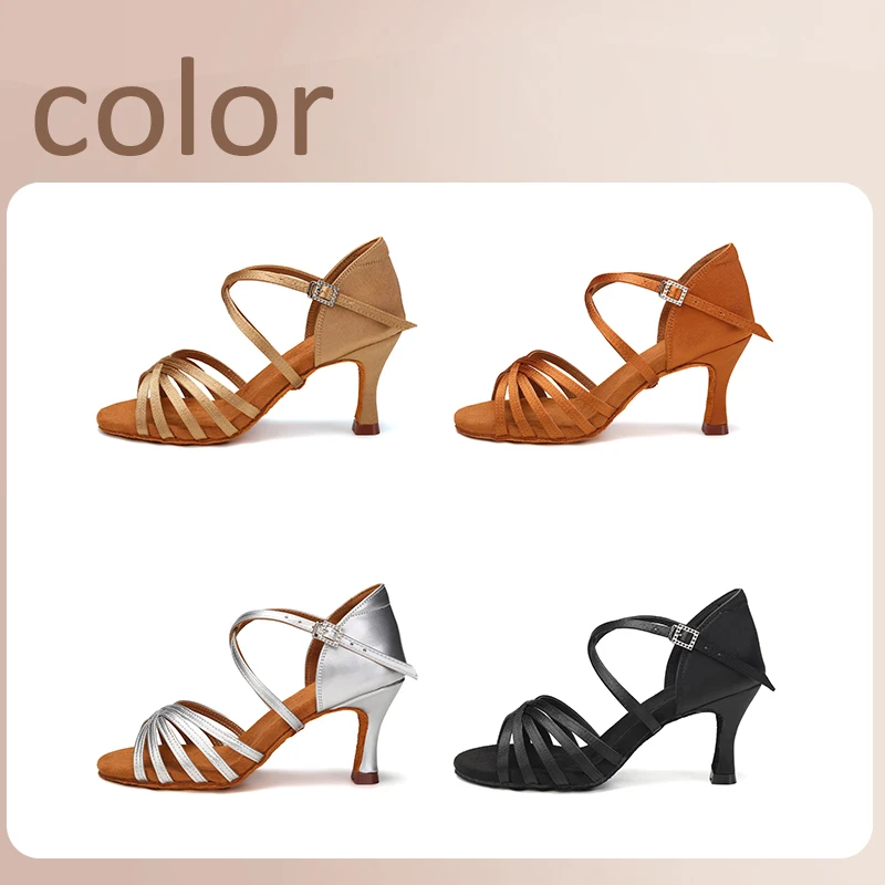 Women Shoes Brown Colour - Vente chaude chaussures de danse latine