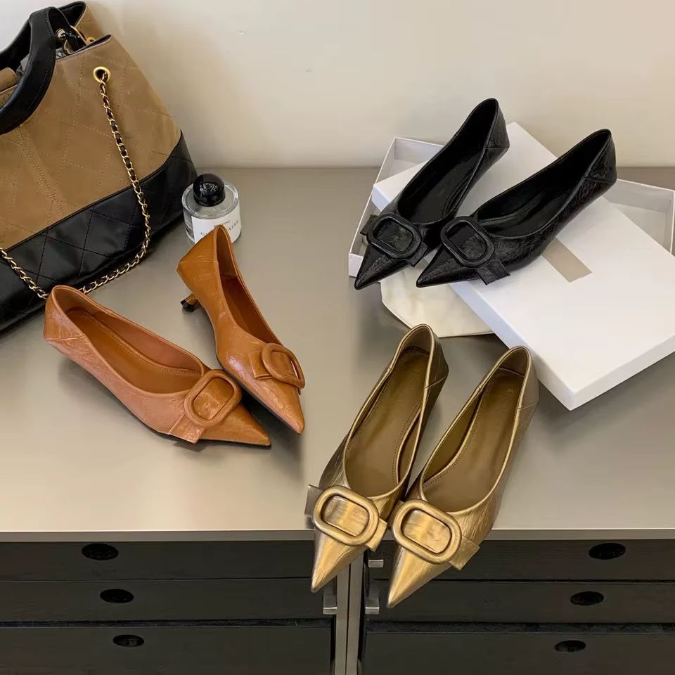 Ballet Flat Women - Nouvelles Ballerines Plates pour Femmes, Bout