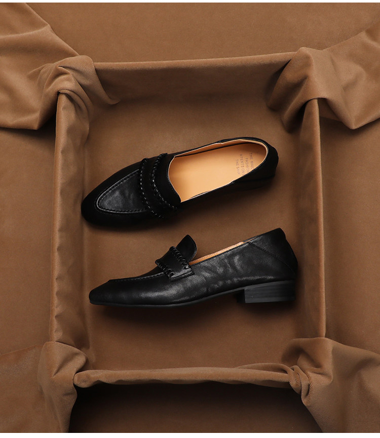 SHOEBOX Mocassins rétro souple - Women'S Shoes Peep Toe avis et prix