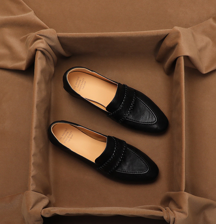 SHOEBOX Mocassins rétro souple - Women'S Shoes Peep Toe avis et prix