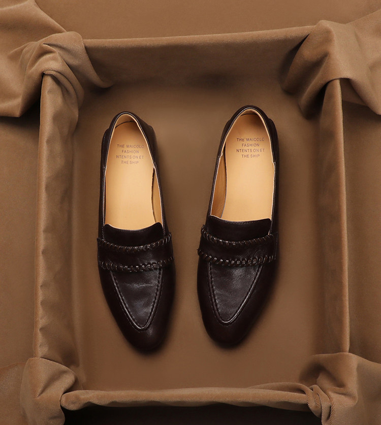 SHOEBOX Mocassins rétro souple - Women'S Shoes Peep Toe avis et prix