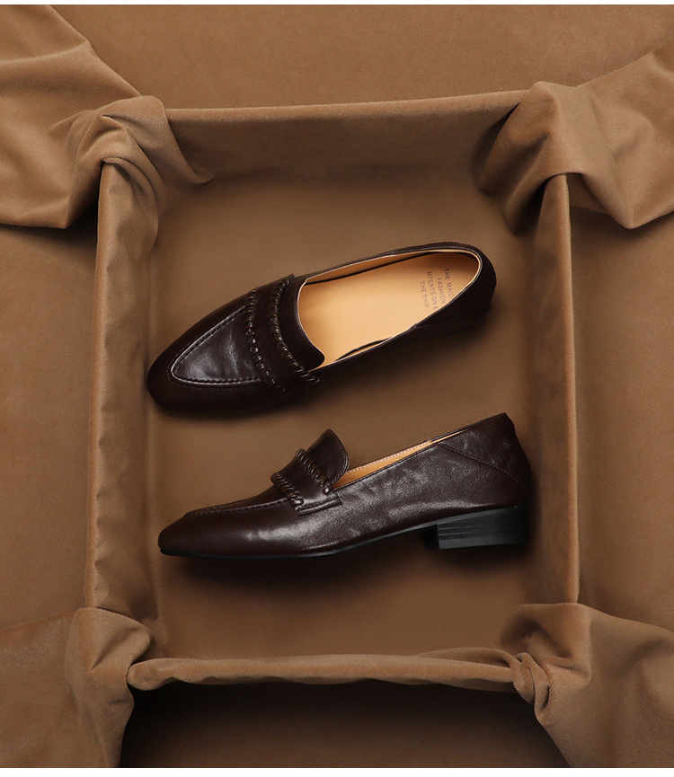 SHOEBOX Mocassins rétro souple - Women'S Shoes Peep Toe avis et prix