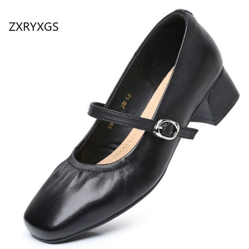 ZXRYXGS – chaussures en cuir v - Women Shoes Size 4 In Cm avis et prix