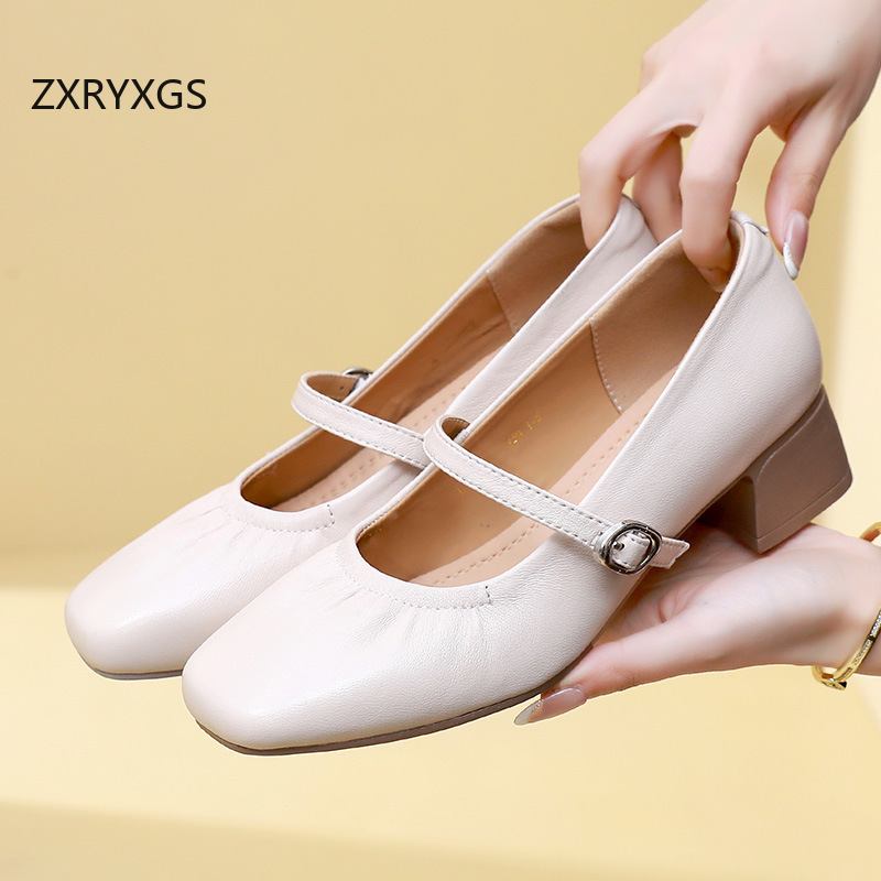 ZXRYXGS – chaussures en cuir v - Women Shoes Size 4 In Cm avis et prix