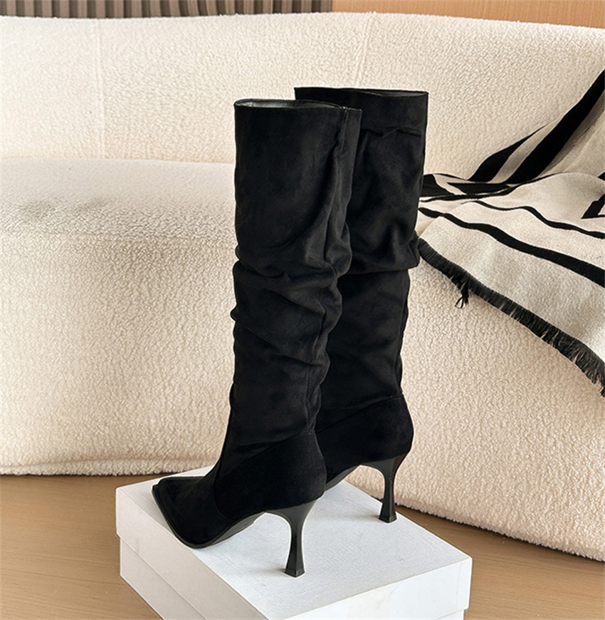Bottes hautes pour femmes à bo - High Knee Heel Boots avis et prix