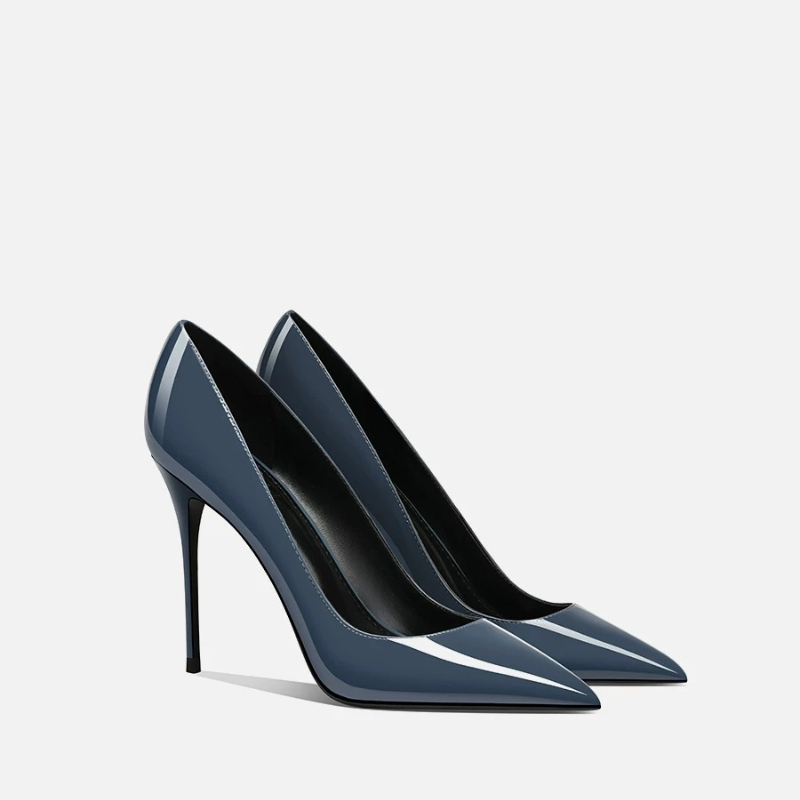 Chaussures à talons hauts gris - Women'S Shoes Navy Blue avis et prix