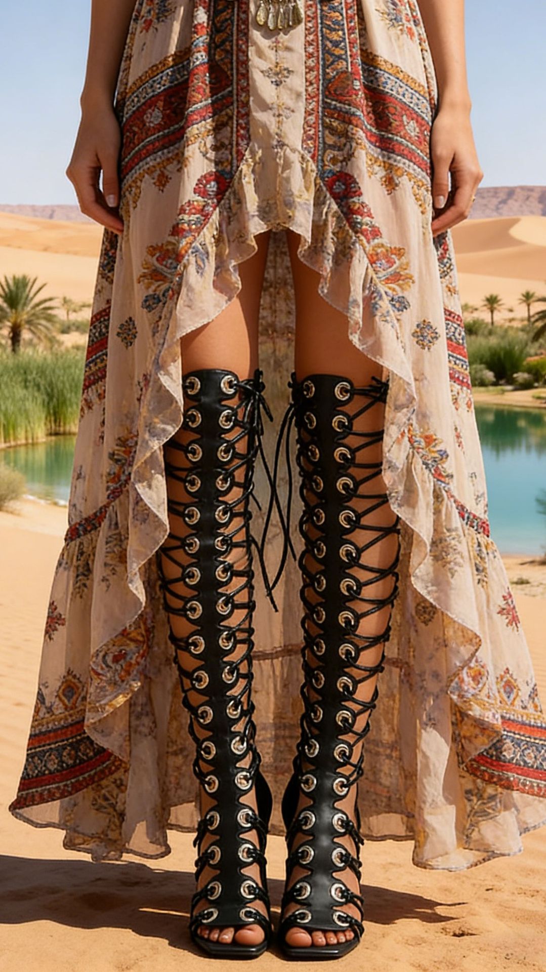 Nouvelles sandales d'été pour  - High Knee Heel Boots avis et prix