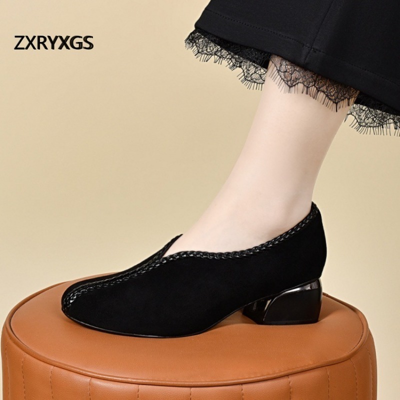 Chaussures noires en peau de m - Women Shoes Size 4 In Cm avis et prix