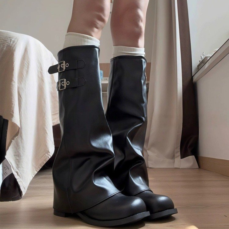 Bottes hauteur genou style rét - High Knee Heel Boots avis et prix