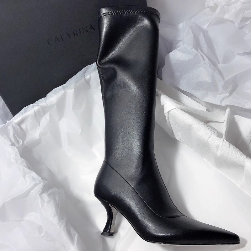 Bottes d'automne à talons aigu - High Knee Heel Boots avis et prix