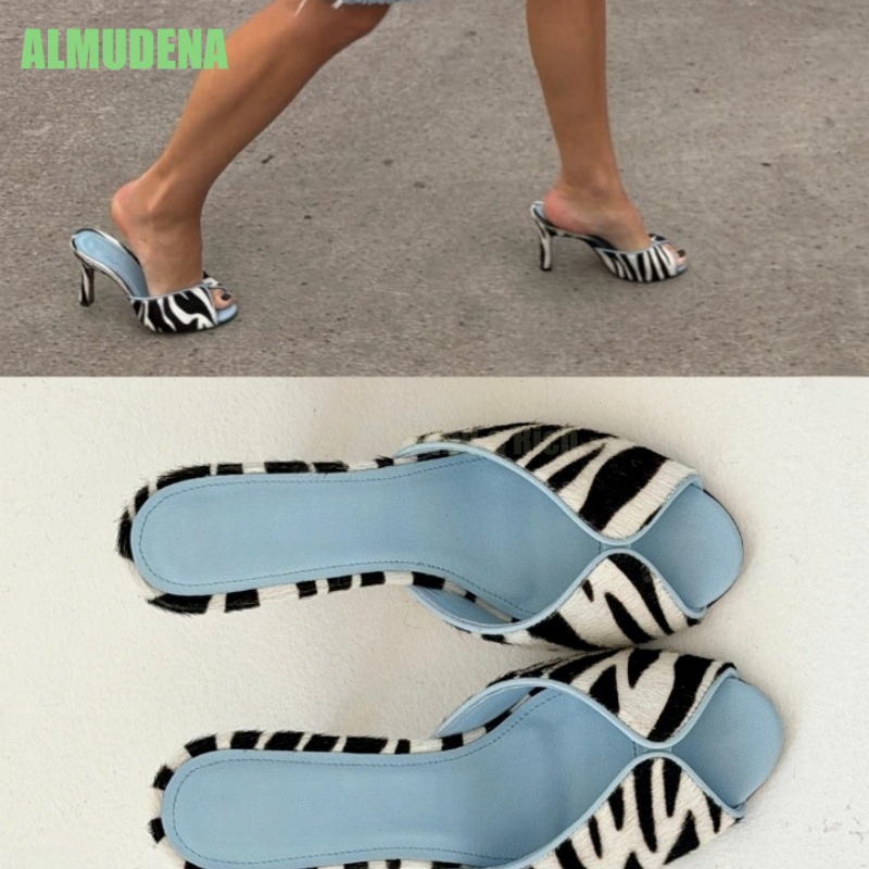 Mules à talon chaton imprimé z - Leopard Print Heels avis et prix