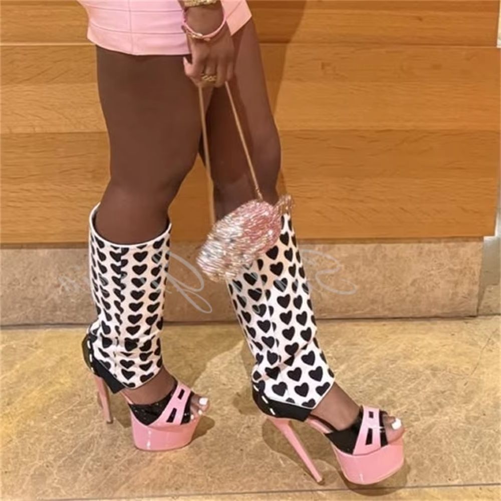 Sandales élégantes pour femmes - High Knee Heel Boots avis et prix